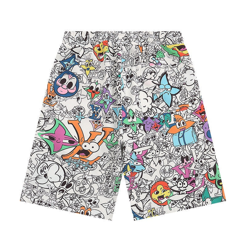 0205 New feature printed beach shorts