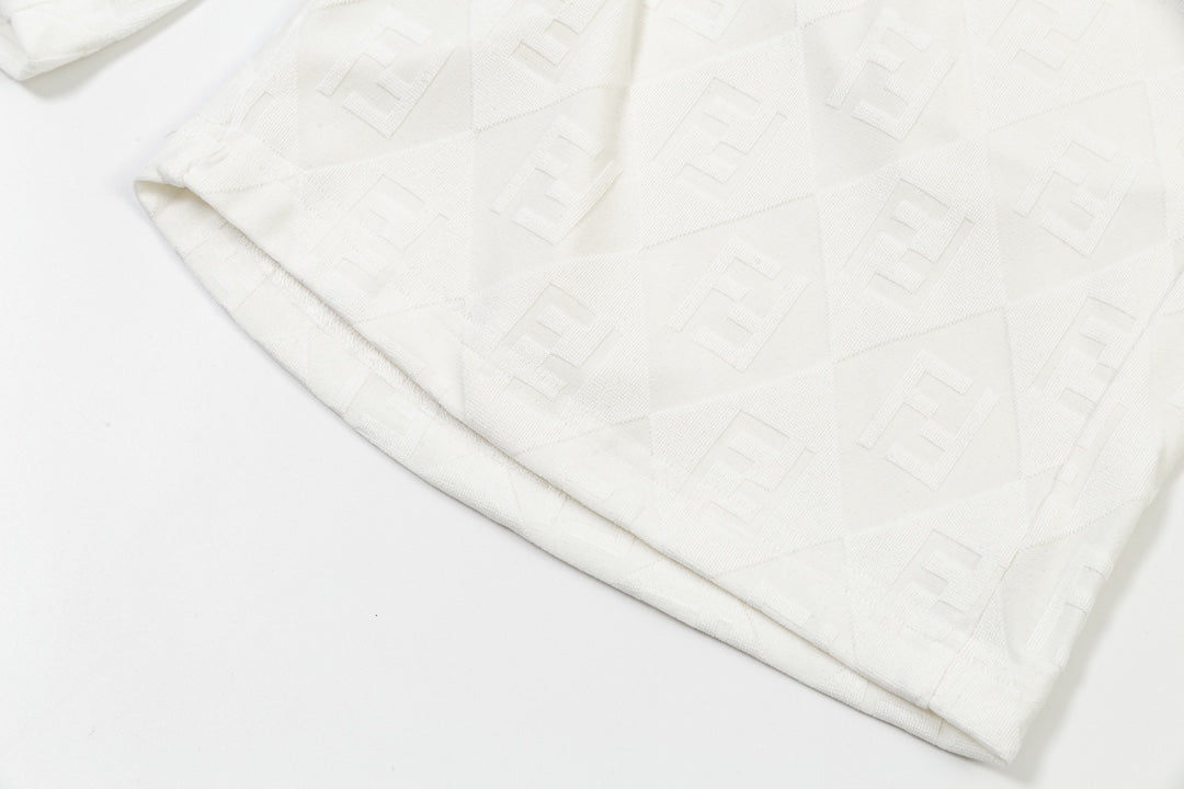 250218 New diamond textured towel knit shorts