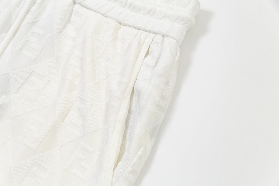250218 New diamond textured towel knit shorts