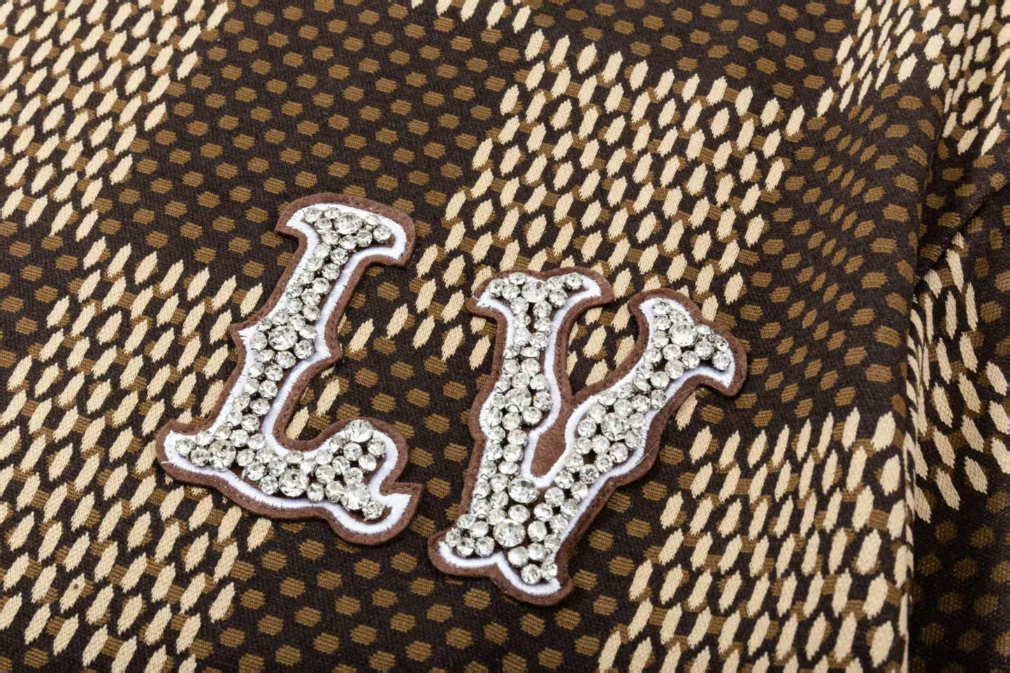 250305 New high quality checkerboard printed T-shirt