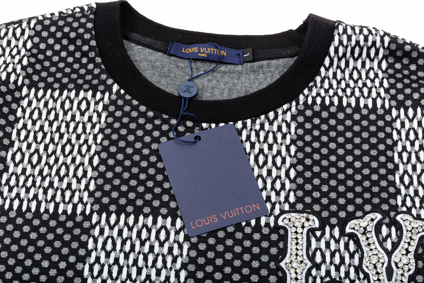 250305 New high quality checkerboard printed T-shirt
