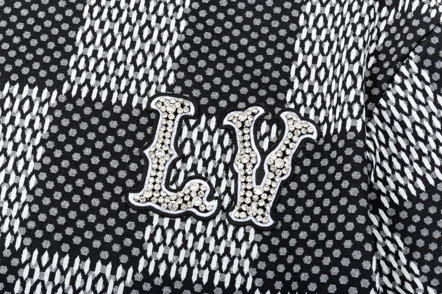 250305 New high quality checkerboard printed T-shirt