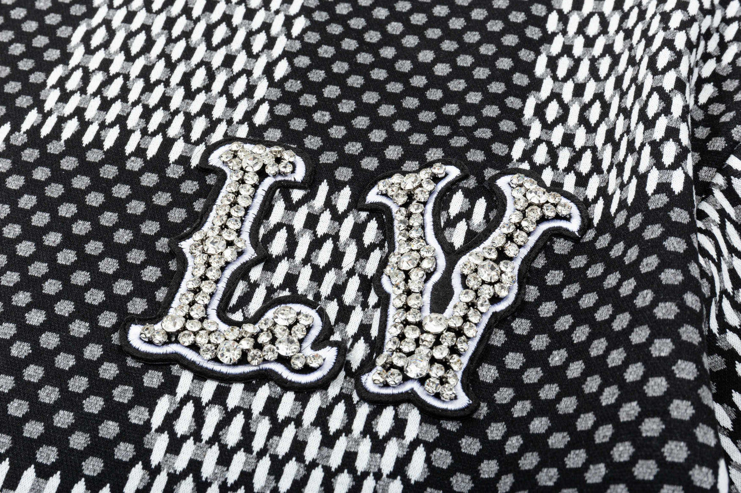 250305 New high quality checkerboard printed T-shirt