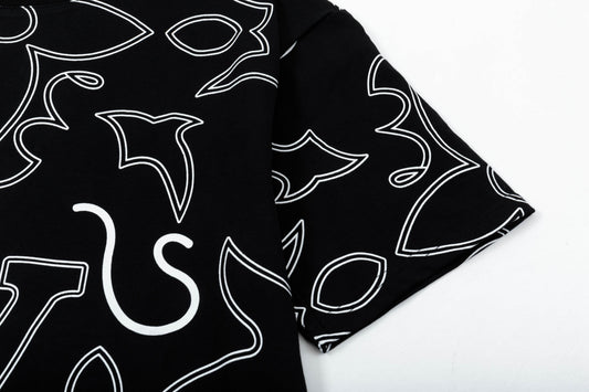 250305 New high quality deranged printed T-shirts