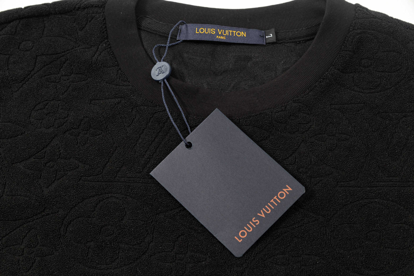 250305 New specialty jacquard fabric full print T-shirt
