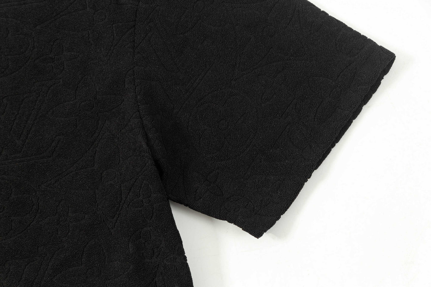 250305 New specialty jacquard fabric full print T-shirt