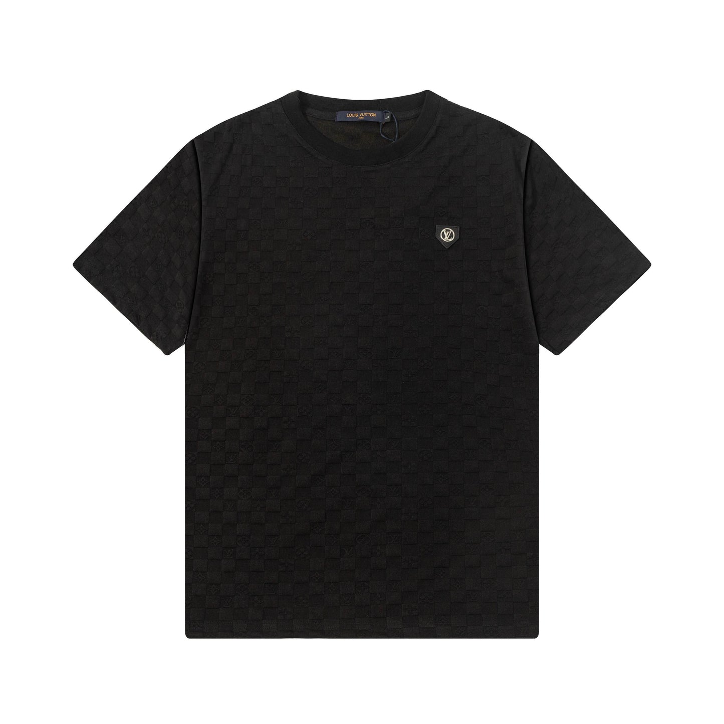 250305 New feature jacquard fabric dark print T-shirt