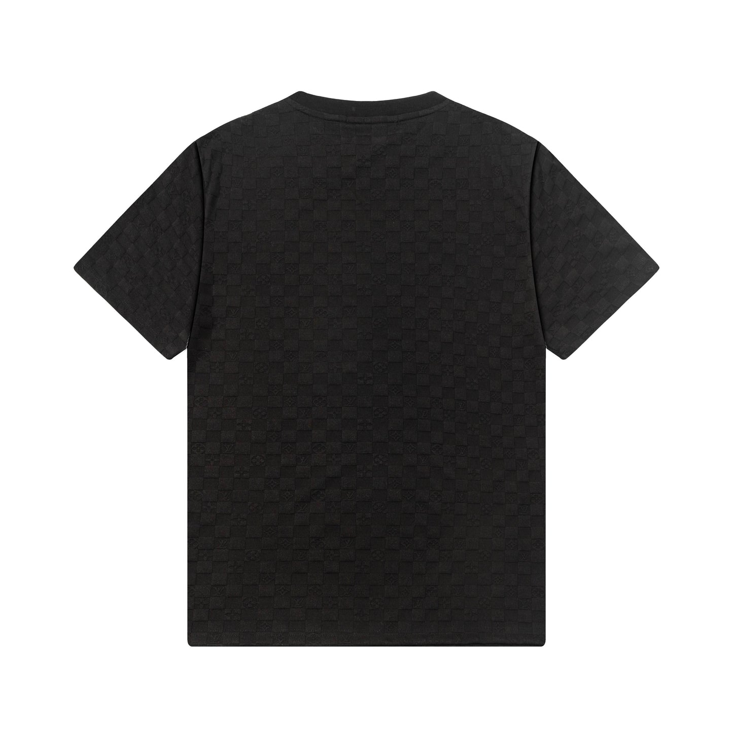 250305 New feature jacquard fabric dark print T-shirt