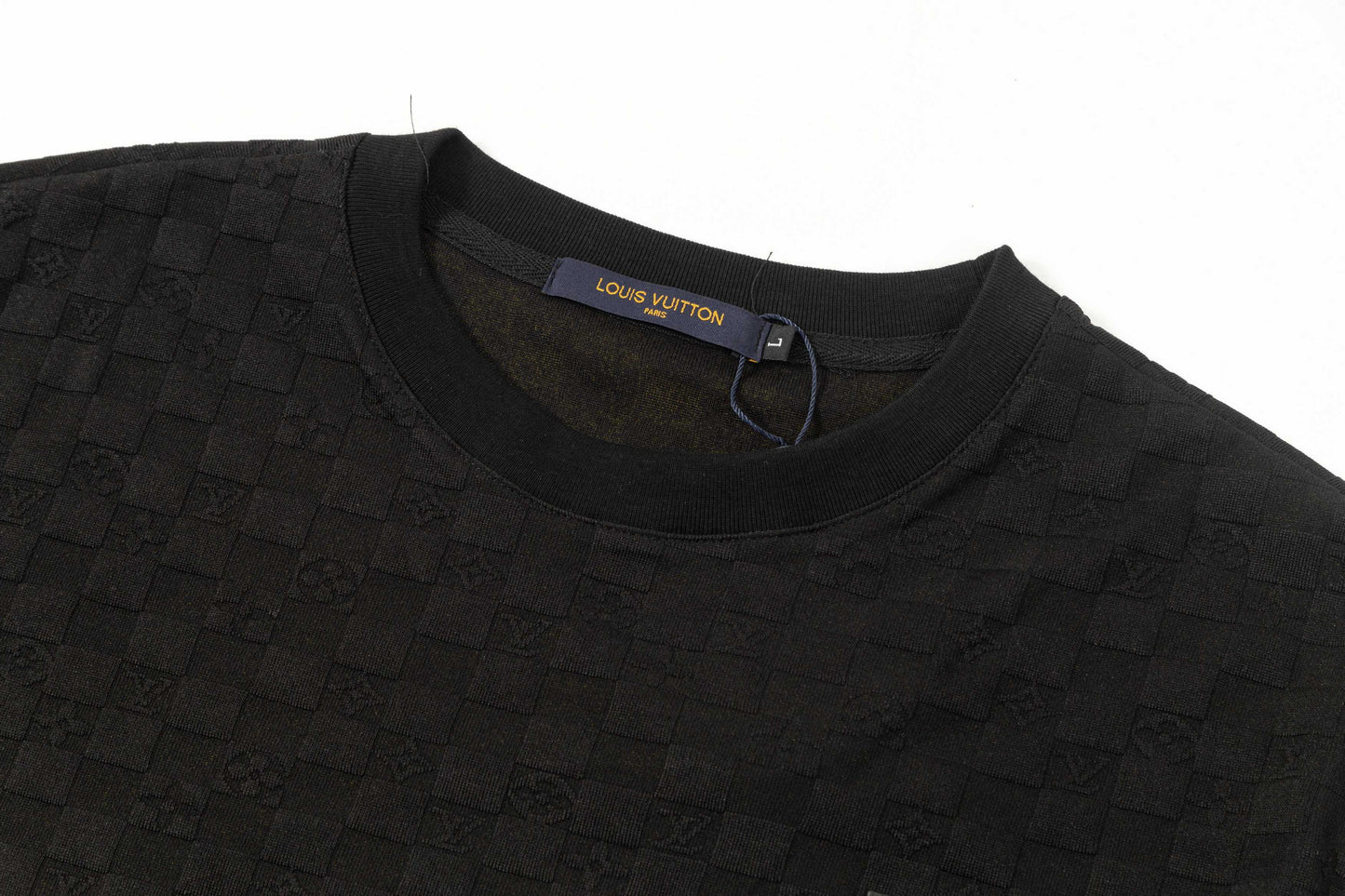 250305 New feature jacquard fabric dark print T-shirt