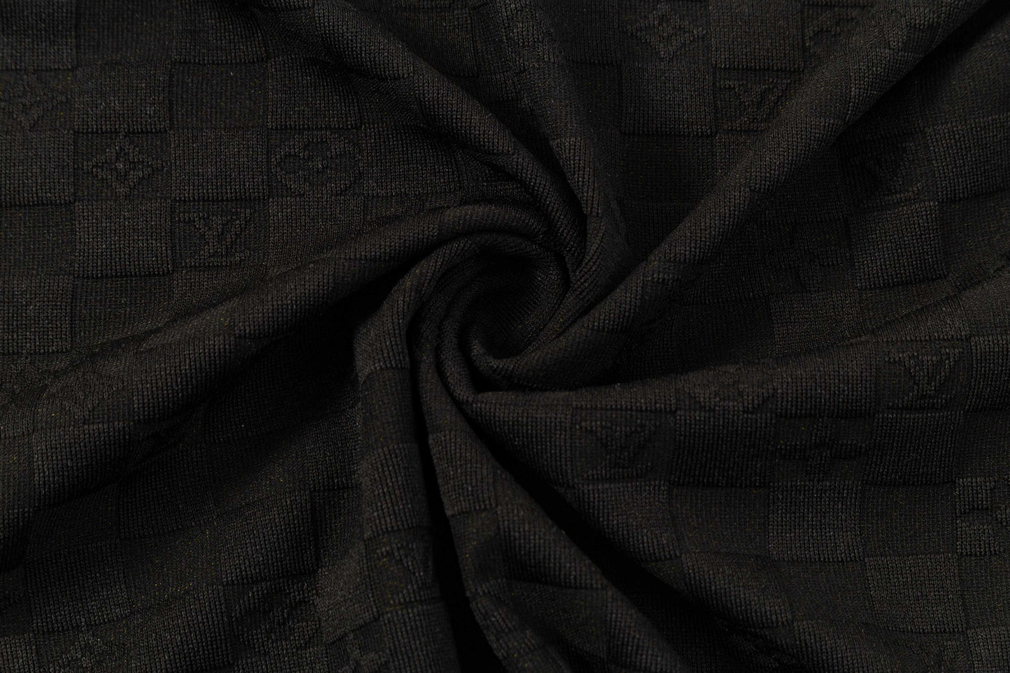 250305 New feature jacquard fabric dark print T-shirt