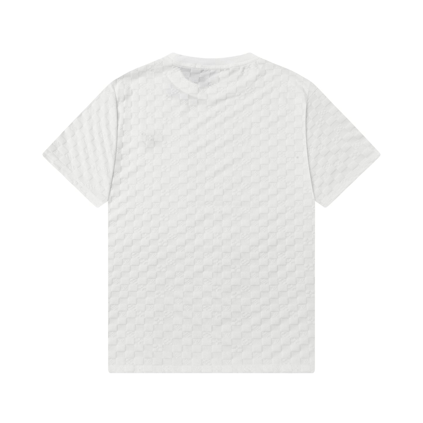 250305 New feature jacquard fabric dark print T-shirt