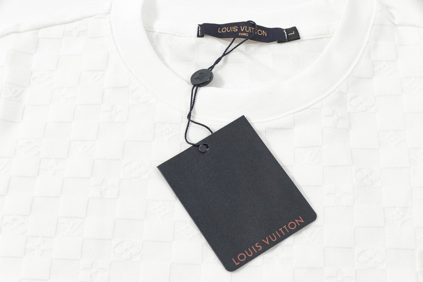 250305 New feature jacquard fabric dark print T-shirt
