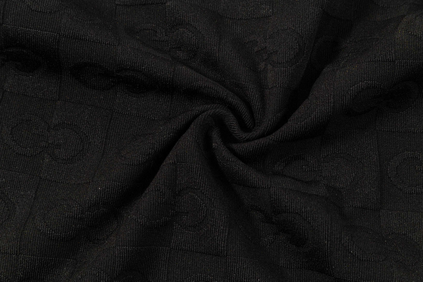250305 New feature jacquard checkerboard dark print T-shirt