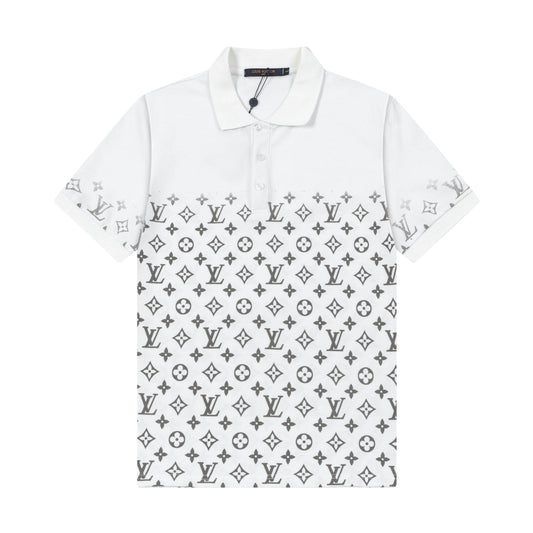250305 High-end series of high quality gradient printed POLO shirt