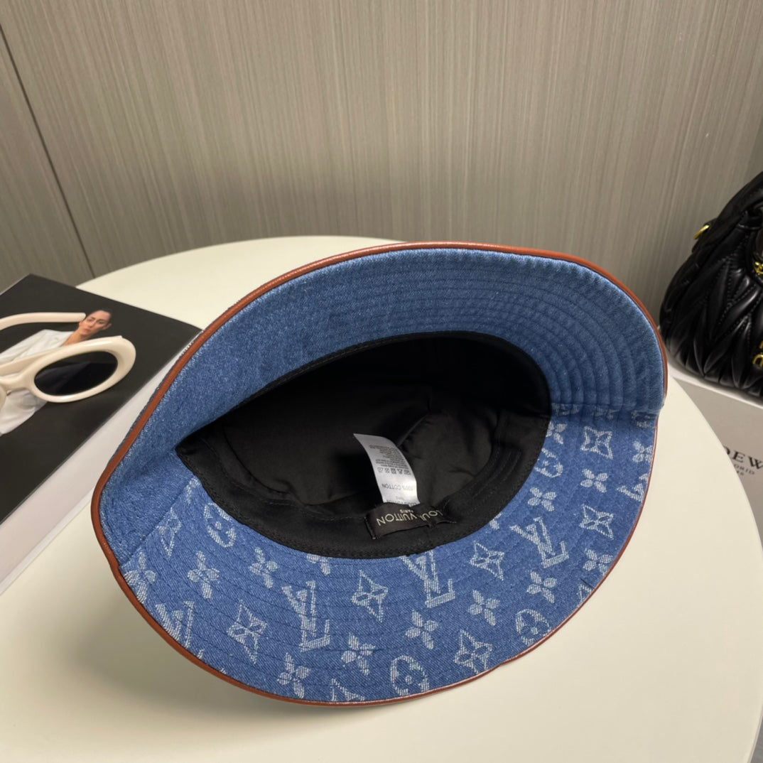 250313 Classic alphabet embroidered fisherman's cap