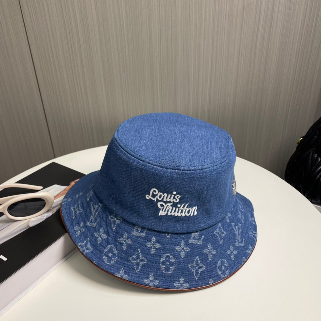 250313 Classic alphabet embroidered fisherman's cap