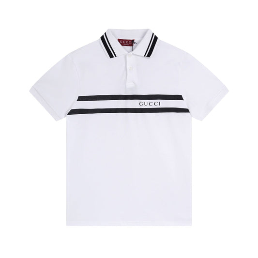 250313 New simple print knit POLO