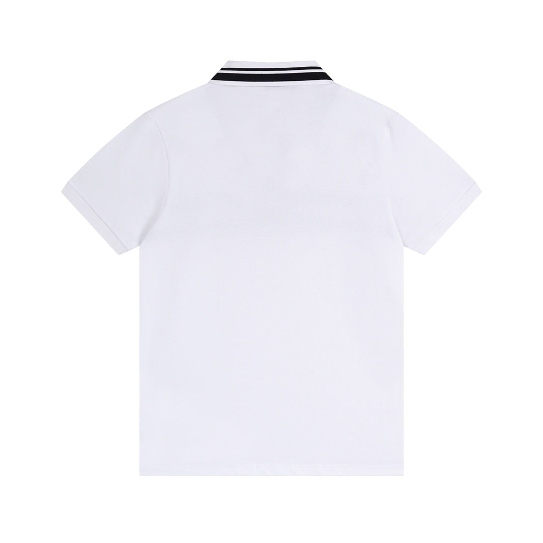 250313 New simple print knit POLO