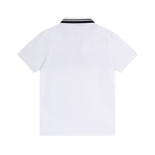 250313 New simple print knit POLO