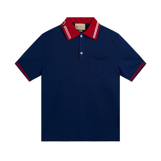 250313 New high quality preppy color polo lapel