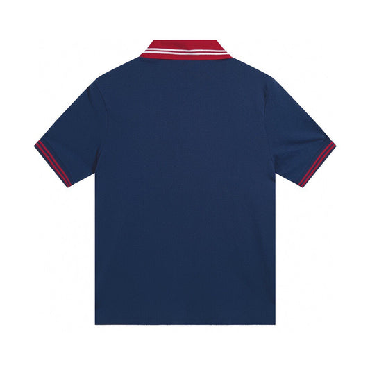 250313 New high quality preppy color polo lapel