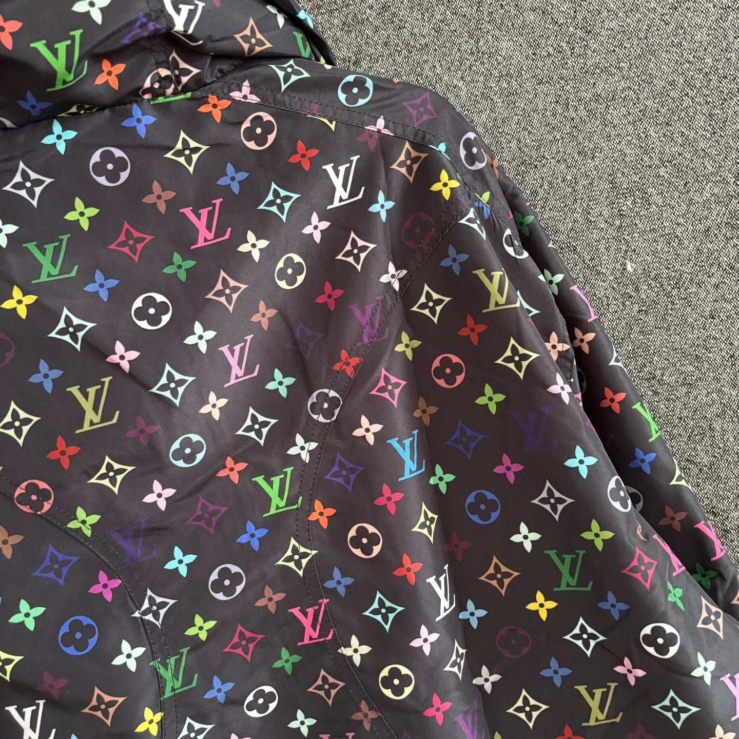 250325 New printed long-sleeved hooded coat