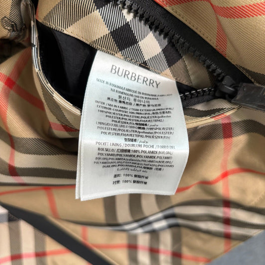 250325 New plaid long-sleeved hooded coat