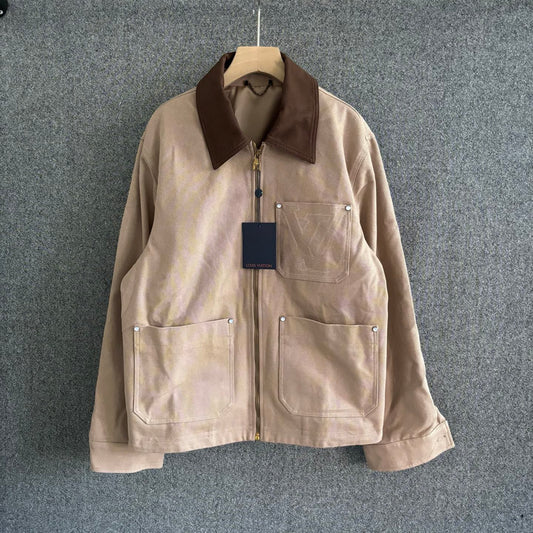 250325 New cotton canvas workman's waist jacket