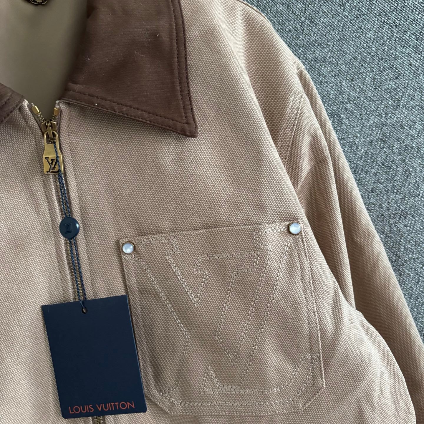 250325 New cotton canvas workman's waist jacket