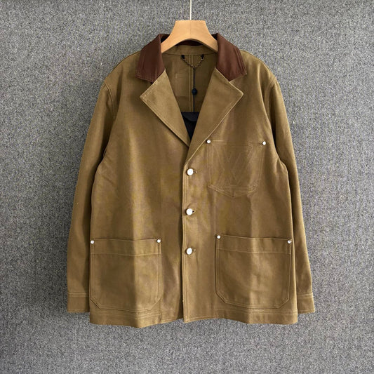 250325 New cotton canvas cargo jacket
