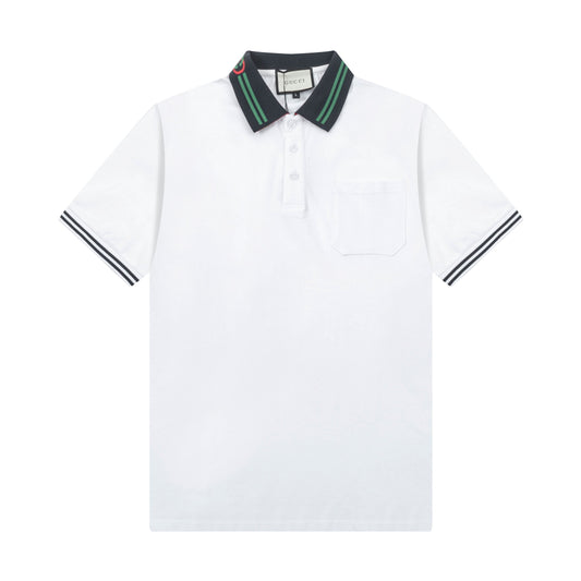 250325  New high quality neckline color POLO shirt