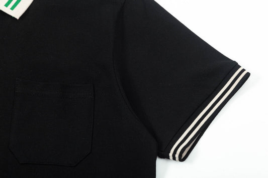 250325  New high quality neckline color POLO shirt