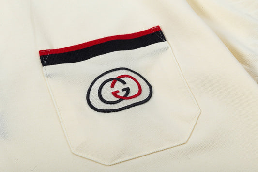 250408 New high-quality letter webbing with a color-matched collar POLO