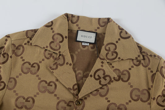 250617 New high-quality denim jacquard suit shirt