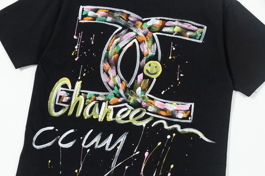 250617 New color hand-painted graffiti T-shirt
