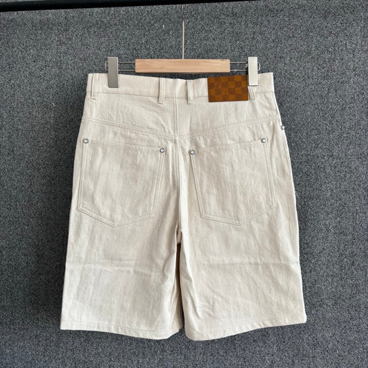 250617 New high-quality light-colored denim cotton shorts