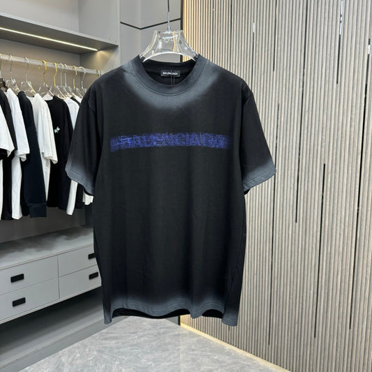 250617 New high-quality, heavily crafted, aged, washed and printed T-shirt