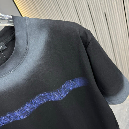 250617 New high-quality, heavily crafted, aged, washed and printed T-shirt